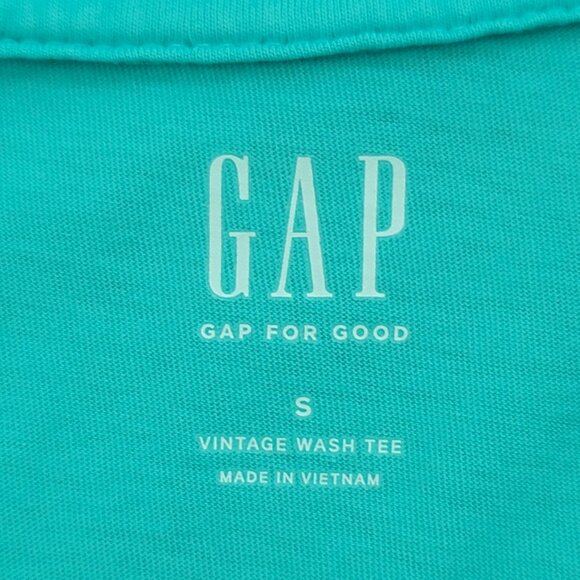 Ladies Mint Green GAP V-Neck T-shirt Small - Picture 4 of 10